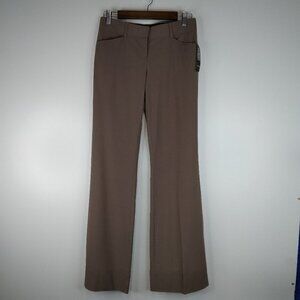 Laundry by Shelli Segal Slight Flare Tan Trousers Size 2. NWT